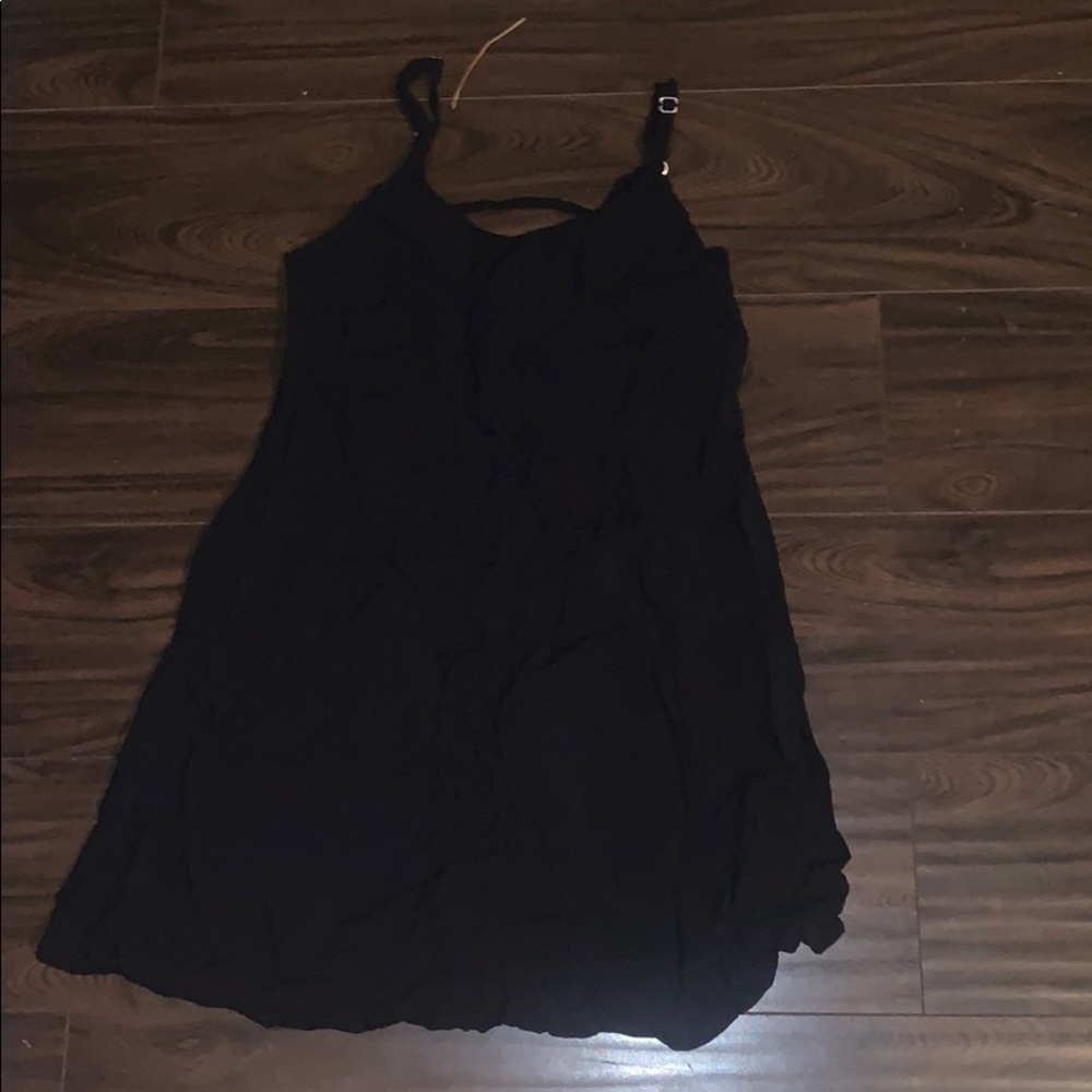 flowy black dress